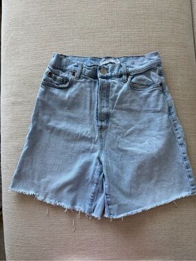 Garage Light Wash Denim Jean Shorts